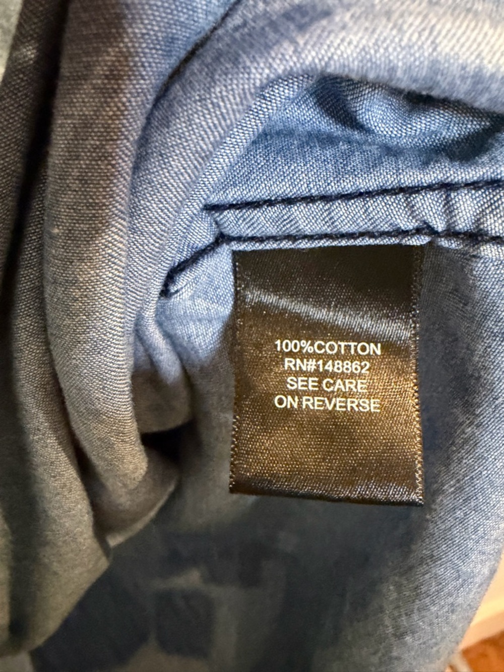torrid faded blue denim shirt - Picture 4 of 5